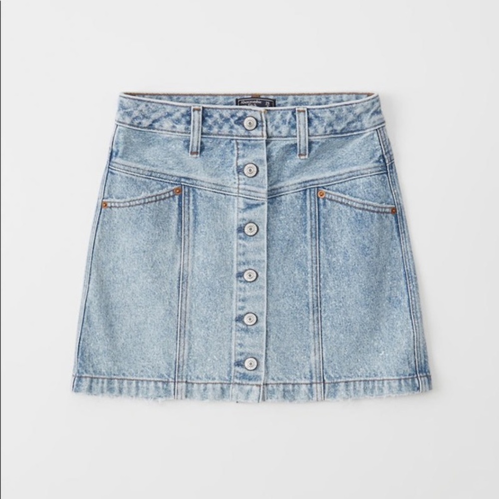 Abercrombie Blue Denim Jean Skirt